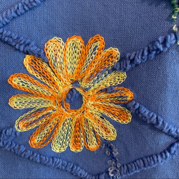 Vintage Coat Spring Retro Twee Floral Embroidered Button Up Jacket - Picture 3 of 13